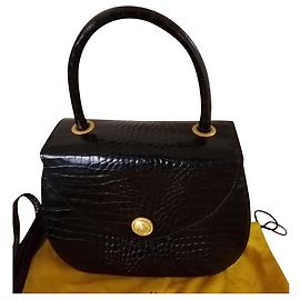 Autre Marque Didier Lamarthe Black Leather Handbag Black