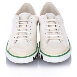 Balenciaga-Balenciaga White Match Canvas Sneaker-Weiß,Grün