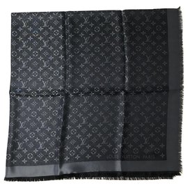 Louis Vuitton-Scialle Louis Vuitton Shine Nero-Schwarz