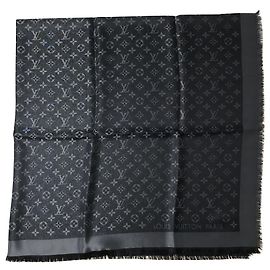 Scialle Louis Vuitton Shine nero Nero