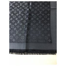 Louis Vuitton-Scialle Louis Vuitton Shine nero-Negro