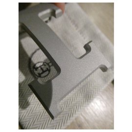 Hermès-boucle de ceinture hermès en acier PVD mat argenté 32mm-Argenté