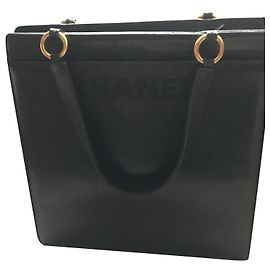 Bolsa Chanel de couro preto Preto