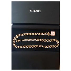 Chanel-Chanel Belt Novo-Dourado