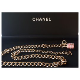 Chanel-Cinturón Chanel Nuevo-Dorado