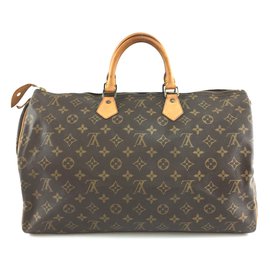 Louis Vuitton-Louis Vuitton Speedy 40 Tela monogram-Marrone