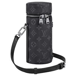 Louis Vuitton Flaschenhalter Monogramm Eclipse Grau Grau