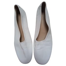Cos Leather Flats White
