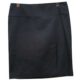 Dolce & Gabbana Black Wool Skirt Black