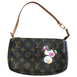 Clutch Louis Vuitton & Takashi Murakami Marrón oscuro