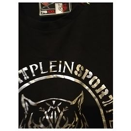 Philipp Plein Preciosa camiseta Plein Sport Negro Verde