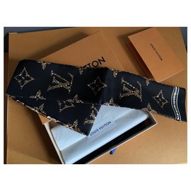 Louis Vuitton-Louis Vuitton diadema bufanda colección jungle 2019-Negro