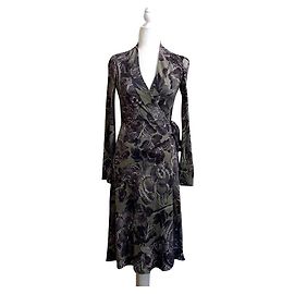 Diane Von Furstenberg DvF Boka silk wrap dress Multiple colors Purple