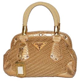 Prada Bolsos de mano Dorado
