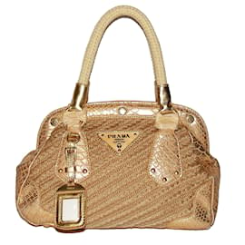 Prada-Handbags-Golden