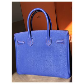 Hermès-Birkin de orden especial 30-Azul