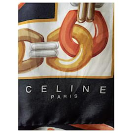 Céline-Foulards de soie-Noir