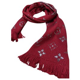 Sciarpa Louis Vuitton Logomania rosso Rosso