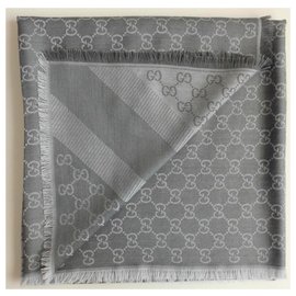 Gucci-ggweb scarf gucci color grey new-Grey