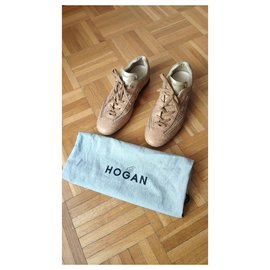 Hogan-SNEAKERS HOGAN OLYMPIA-Beige,Bronze