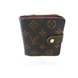 Louis Vuitton-COMPACT ZIP MONOGRAM-Marron