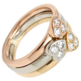 Van Cleef & Arpels-Anello Trinity Hearts con diamanti in oro Van Cleef & Arpels-Multicolore