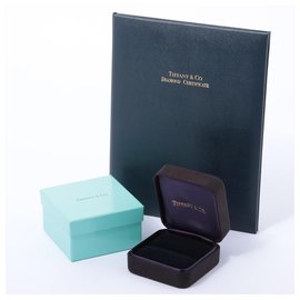 Tiffany & Co-TIFFANY & CO. solitario 0.33ct D / VVS1 Anello di fidanzamento con diamante brillante rotondo-Argento
