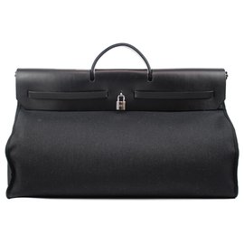 Hermès-Hermès classic Herbag zip GM.-Black