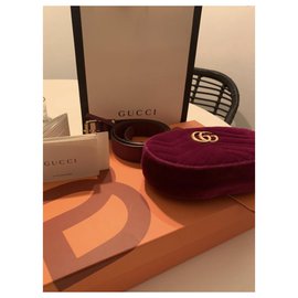 Gucci-Gucci marmont belt bag-Prune