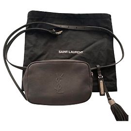 Yves Saint Laurent Lou Gürteltasche Grau Leder Grau