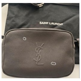 Yves Saint Laurent-Sac ceinture ysl-Gris