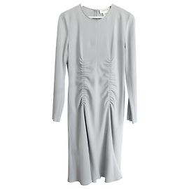 Sportmax Gerafftes Kleid Hellblau
