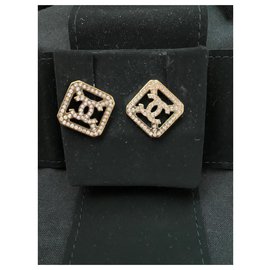 Chanel-Earrings and brooch-Golden