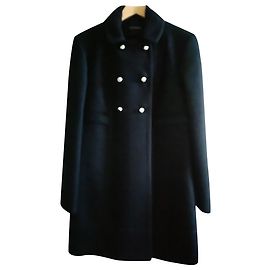 Tara Jarmon Schicker Mantel Marineblau
