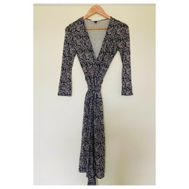 Diane Von Furstenberg-DvF Vintage wrap dress-Multicor