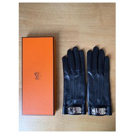 Hermès-Gloves-Black