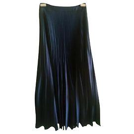 Tara Jarmon Gonna plissettata da sole Blu navy