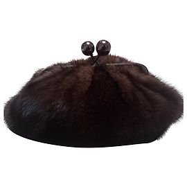 Weekend Max Mara Pochette Pasticcino en vison Marron