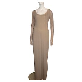 Vestido Extreme Burnout Acne Bege