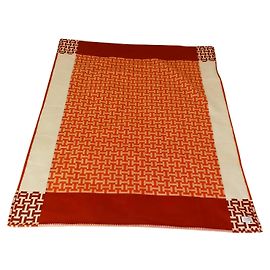 Hermès Avalon Terre d'H Throw Orange