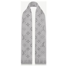 Louis Vuitton LV Logomania Schal neu Grau