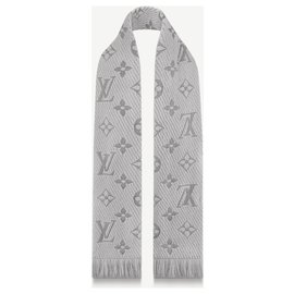 Louis Vuitton-LV Logomania scarf new-Grey