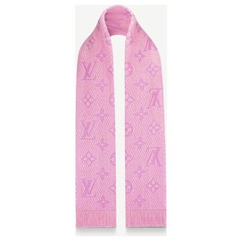 Louis Vuitton-Lenço LV Logomania novo-Rosa