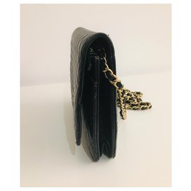 Chanel-WOC - portafoglio con catena-Nero