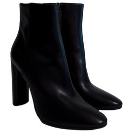 Aeyde Black Leather Boots Size 41 Black
