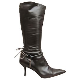 Gucci p boots 39,5 Dark brown