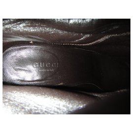 Gucci-Botas Gucci p 39,5-Marrón oscuro