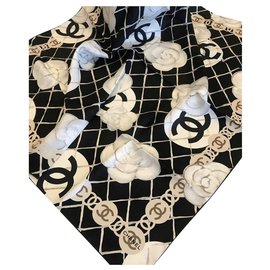 Sciarpa CHANEL SILK Nero