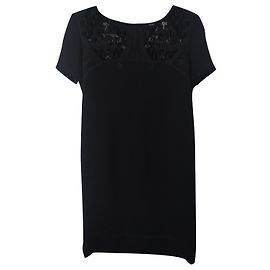 Robe noire en polyester The Kooples Noir