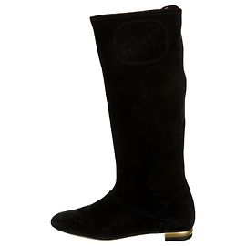 Salvatore Ferragamo Ferragamo Wildlederstiefel Schwarz